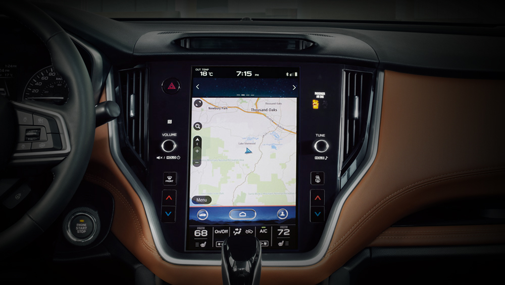 2021 Subaru Legacy 11.6-inch infotainment system w/ navigation