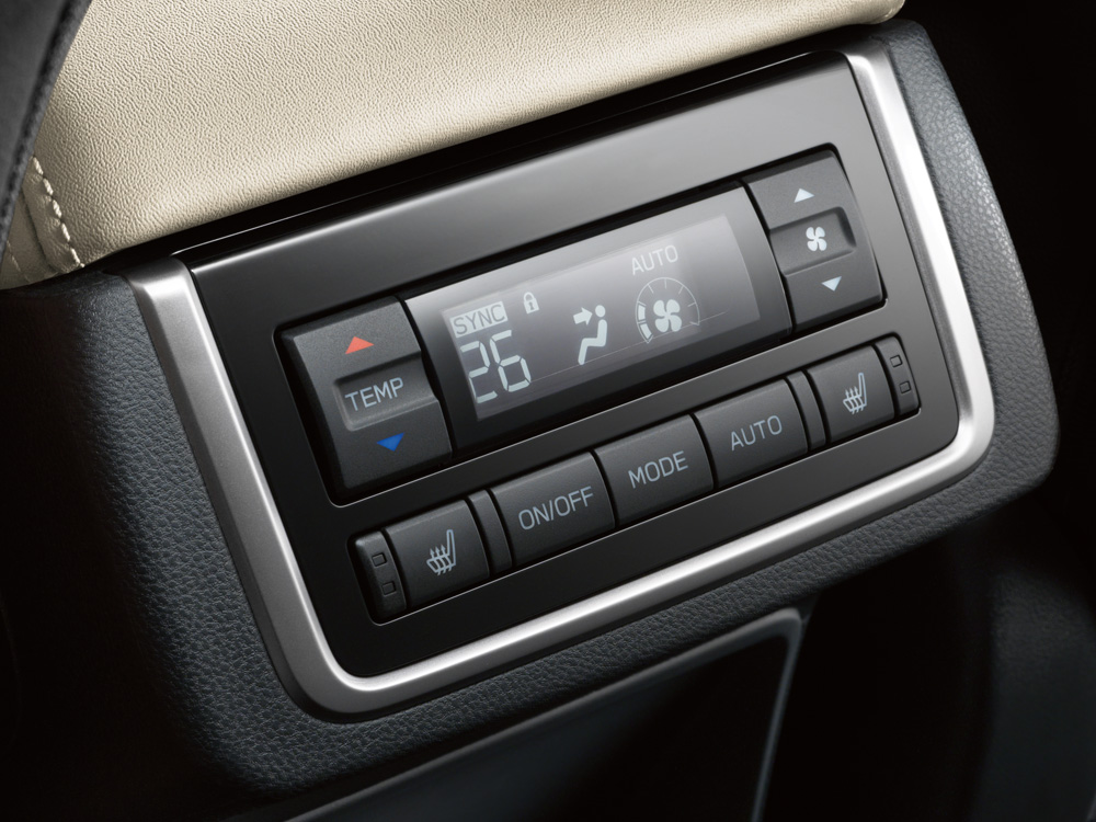 2021 Subaru Ascent Rear HVAC Controls