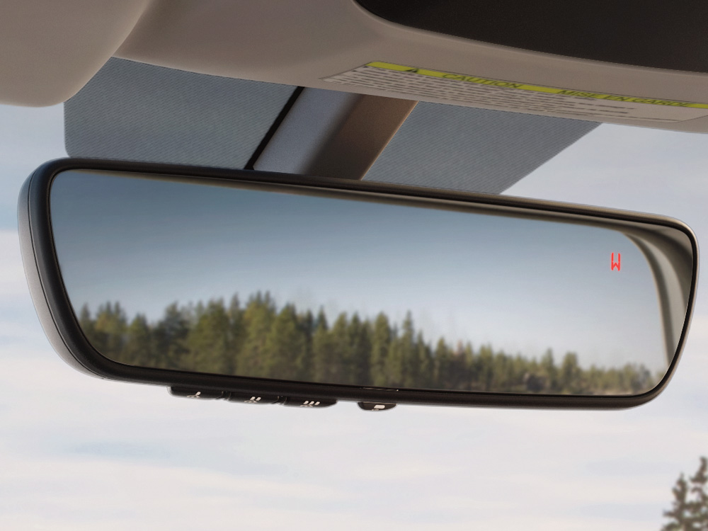 2022 Subaru Outback Auto-dimming Rear-view Mirror with Homelink<sup>®</sup> and Compass