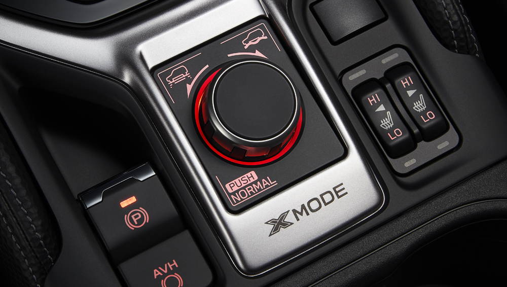 Closeup of the dual-function X-MODE® controller.