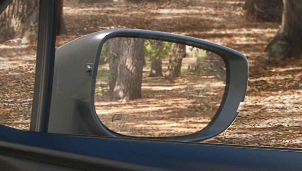 A shot of 2025 Forester side door mirror.