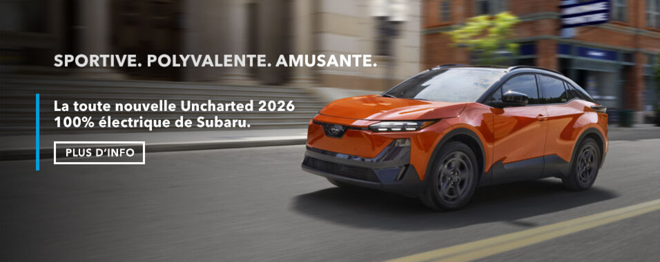 La toute nouvelle Subaru Uncharted 2026 entièrement électrique 