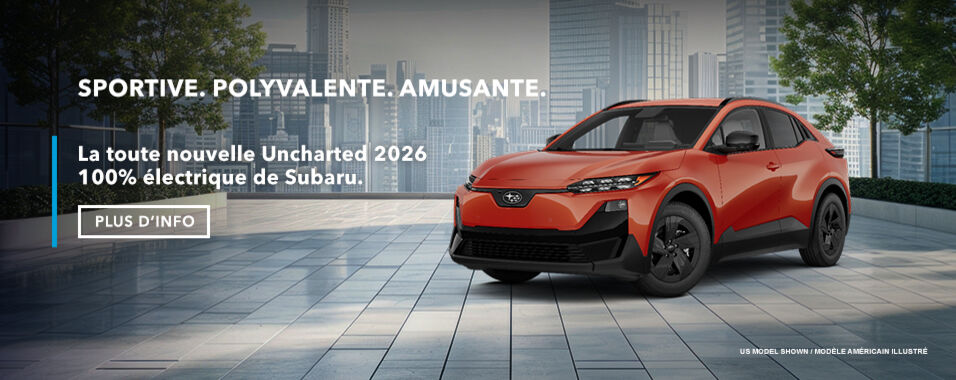 La toute nouvelle Subaru Uncharted 2026 entièrement électrique 